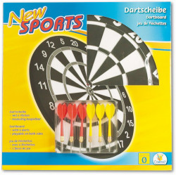 New Sports - Dartboard inkl. 6 Pfeilen, 1Set
