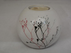 Teelichthalter Kugel aus Keramik, 8,5 cm