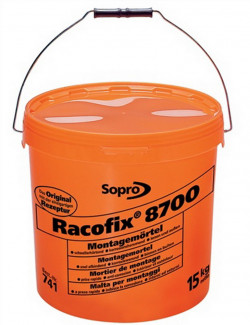 Montagemörtel Racofix 8700 Inhalt 5kg oranger Eimer Verarbeitungszeit 3-5 Min.