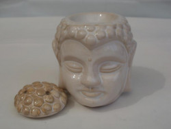 Duftlampe Buddha-Kopf aus Keramik