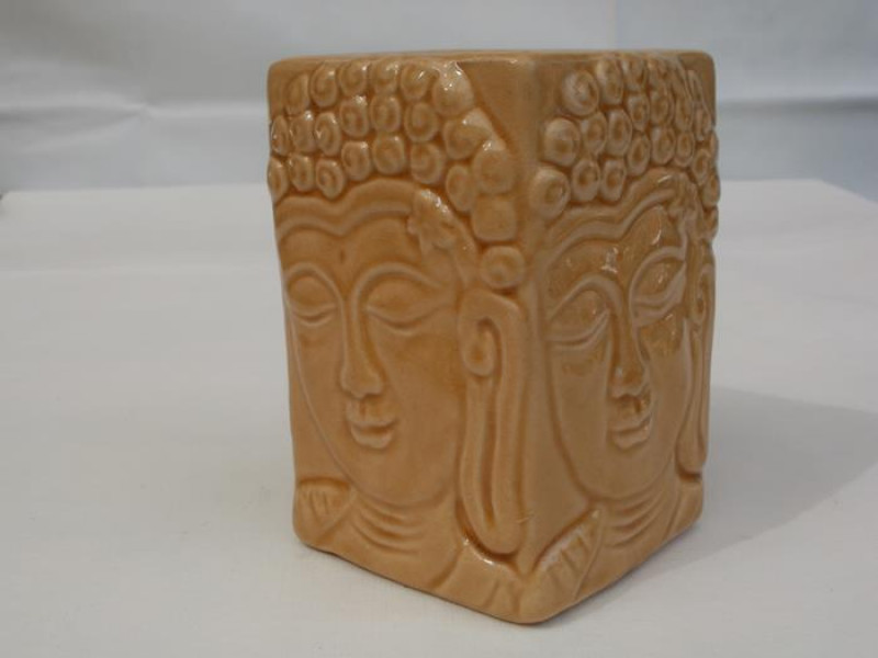Duftlampe Buddha, eckig aus Keramik
